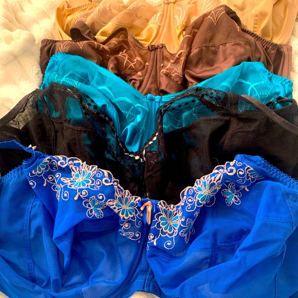 5 Elomi Bras - Size 38J UK